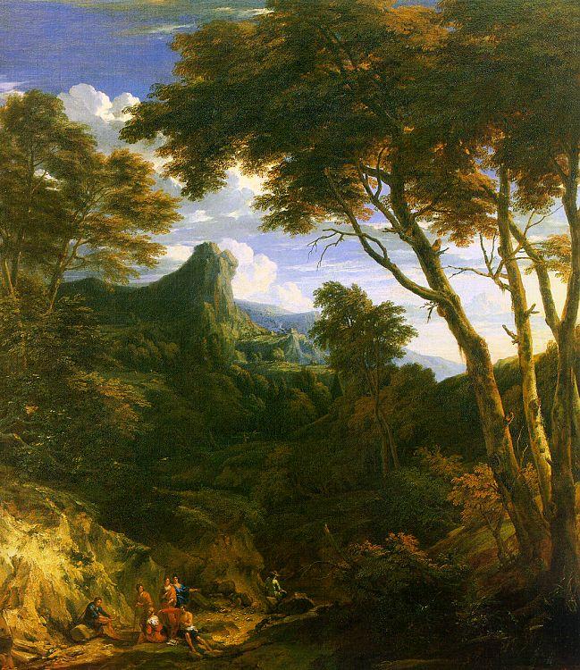 Jean-Baptiste Huysmans Mountainous Landscape Sweden oil painting art
